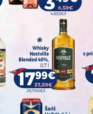 Whisky Nestville Blended 40%, 0,7 l