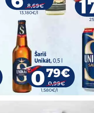 Šariš Unikát, 0,5 l