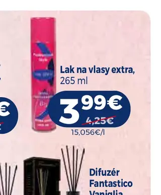 Lak na vlasy extra 265 ml