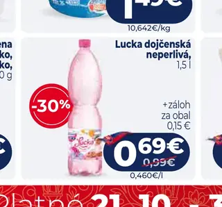 Lucka dojčenská neperlivá 1,5 l
