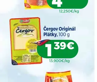Čergov Originál Plátky 100 g