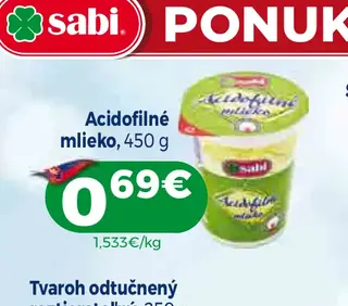 Acidofilné mlieko 450 g