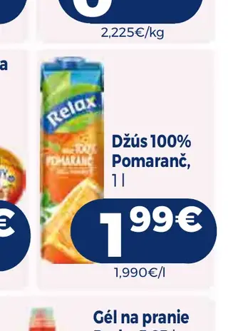 Džús 100% Pomaranč 1 l