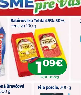 Sabinovská Tehla 45%, 30%