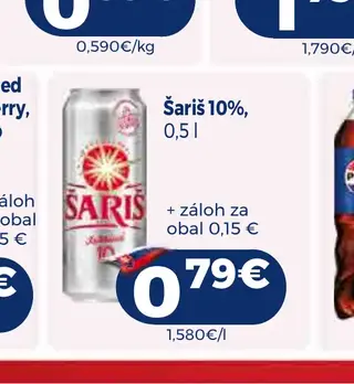 Šariš 10% 0,5 l