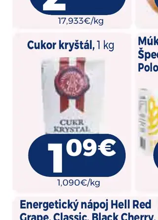 Cukor kryštál 1 kg