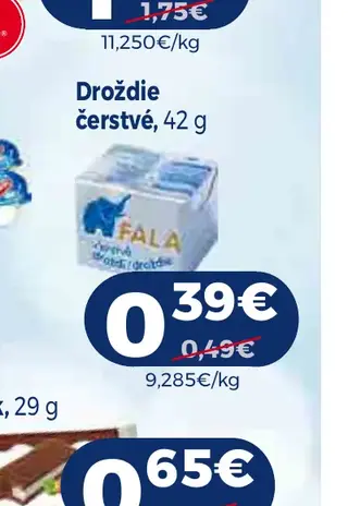 Droždie čerstvé 42 g