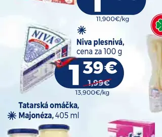 Niva plesnivá cena za 100 g