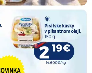 Pirátske kúsky v pikantnom oleji 150 g