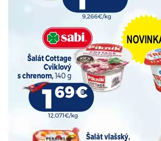 Šalát Cottage Cviklový s chrenom 140 g