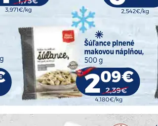 Šúľance plnené makovou náplňou 500 g