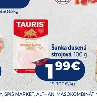 Šunka dusená strojová 100 g