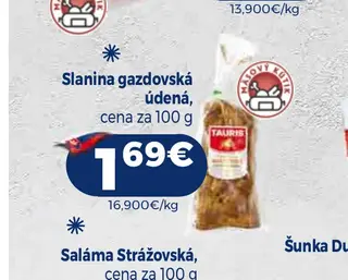 Slanina gazdovská údená