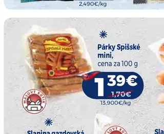 Párky Spišské mini