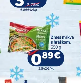 Zmes mrkva s hráškom 350 g