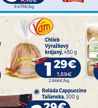 Chlieb Výražkový krájaný 450 g