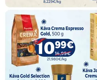 Káva Crema Espresso Gold 500 g