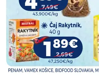 Čaj Rakytník 40 g