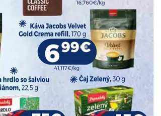 Káva Jacobs Velvet Gold Crema refill 170 g