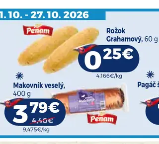 Rožok Grahamový 60 g