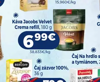 Káva Jacobs Velvet Crema refill 180 g