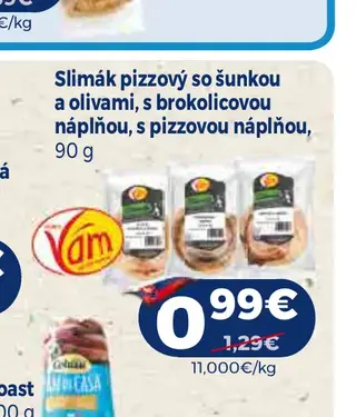 Slimák pizzový 90 g