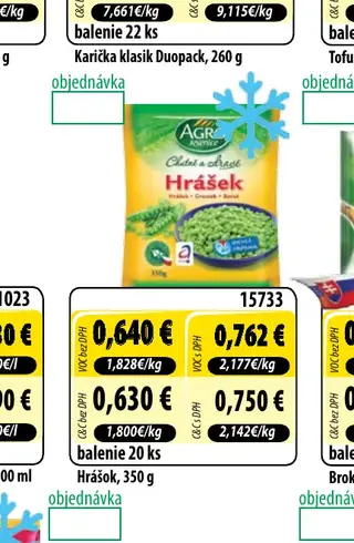 Hrášok, 350 g