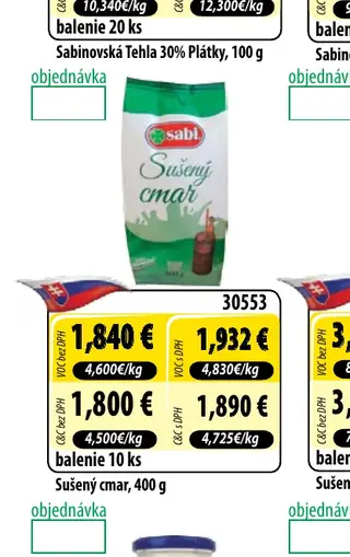 Sušený cmar, 400 g