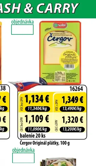 Čergov Originál plátky, 100 g
