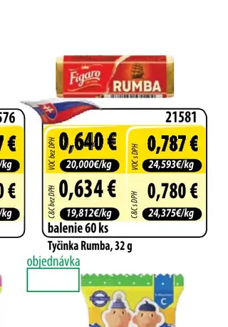 Tyčinka Rumba, 32 g