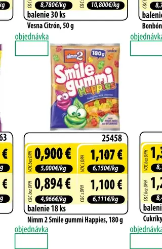 Nimm 2 Smile gummi Happies, 180 g