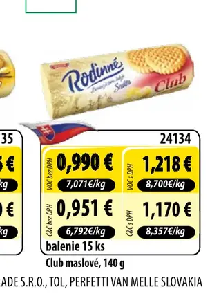 Club maslové, 140 g