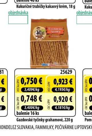 Gazdovské tyčinky grahamové, 220 g