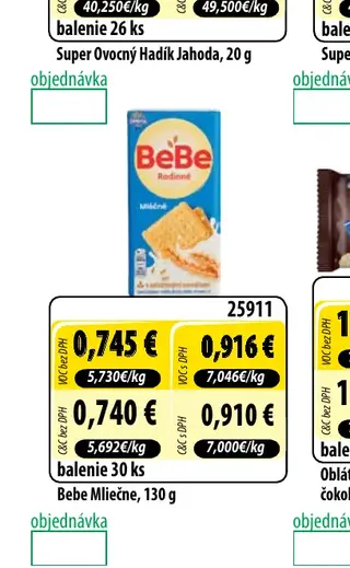 Bebe Mliečne, 130 g