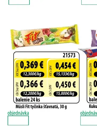 Müsli Fit tyčinka šťavnatá, 30 g