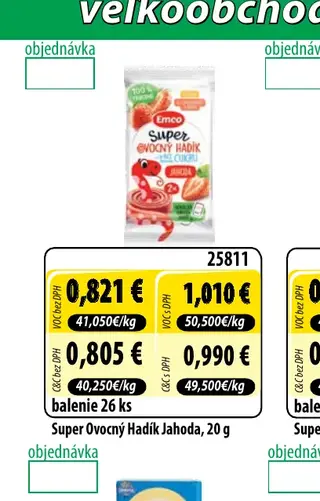 Super Ovocný Hadík Jahoda, 20 g