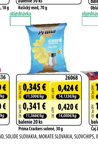 Prima Crackers solené, 30 g