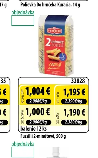 Fussilli 2-minútové, 500 g