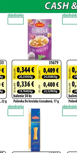 Polievka Do hrnčeka Cesnaková, 17 g