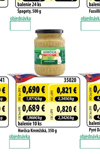 Horčica Kremžská, 350 g