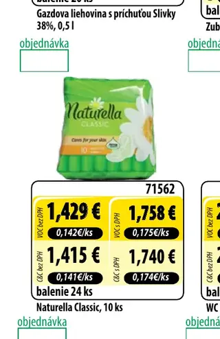 Naturella Classic, 10 ks