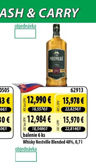 Whisky Nestville Blended 40%, 0,7 l