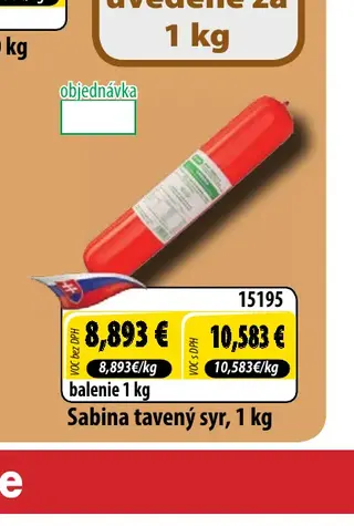 Sabina tavený syr, 1 kg
