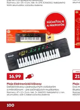 Plejo Elektronické klávesy
