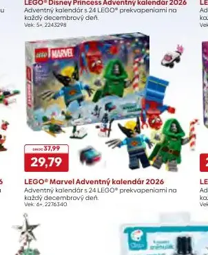LEGO Marvel Adventný kalendár 2026