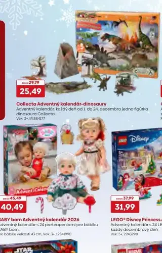 Collecta Adventný kalendár-dinosaury