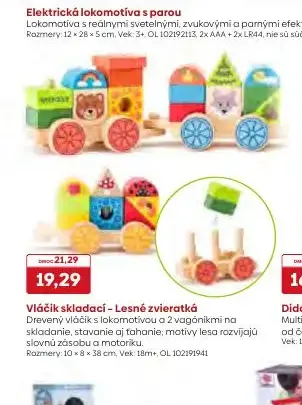 Vláčik skladací - Lesné zvieratká