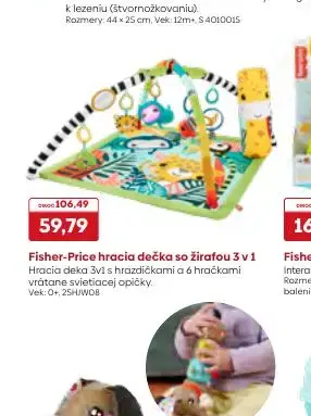 Fisher-Price hracia dečka so žirafou 3 v 1