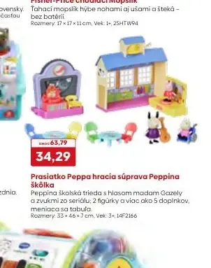 Prasiatko Peppa hracia súprava Peppina škôlka