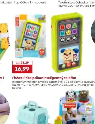 Fisher-Price psíkov inteligentný telefón